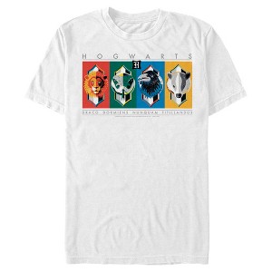 Men's Harry Potter Hogwarts House Mascots T-Shirt - 1 of 4