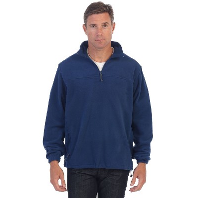 GIOBERTI Men's Half Zip Polar Fleece Jacket, Black, Medium — фото 2