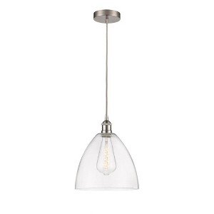 Edison Dome - 1 Light Cord Hung Mini Pendant In Industrial Style-13.75 Inches Tall and 12 Inches Wide - 1 of 1