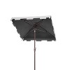 Zimmerman 7.5 Ft Square Market Umbrella W/ White Trim - PAT8400 - Safavieh - 4 of 4