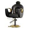 360° Swivel Barber Hair Chair Stylist Chair with Heavy Duty Hydraulic Pump, Adjustable Headrest & Reclining Backrest - 2 of 4