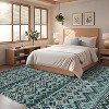 Washable Vintage Boho Striped Area Rug - Non-Slip Non-Shedding Stain Resistant Low Pile Soft Carpet for Living Room Bedroom Home Office - 3 of 4