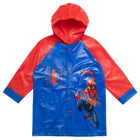 Disney Pixar Cars Lightning McQueen Toddler Boys Raglan Waterproof Rain  Jacket Red 3T 