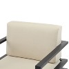 Sapphtopaz Outdoor Dining Chairs Aluminum Frame Outdoor Patio Chairs with Weather-Resistant Cushions for Outside, Yard, Balcony - 2 of 4
