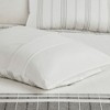 LIVN CO. 6-Piece Striped Oversized Cotton Jacquard Comforter Set - 4 of 4