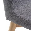 50" 5pc Orrin Dining Set Natural Oak/Dark Gray - Christopher Knight Home: Mid-Century, Upholstered Chairs - 4 of 4