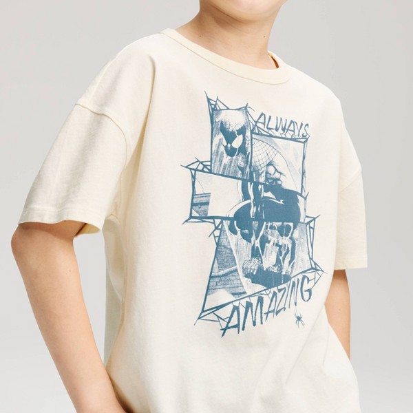 Playera de manga corta para niño, gráfica de Spider-Man - Cat & Jack™ crema 2