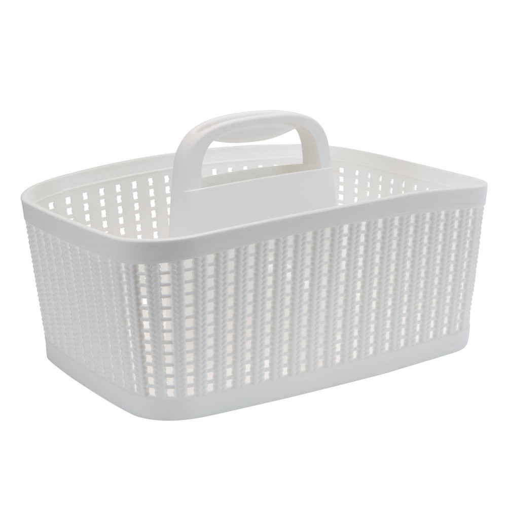 Photos - Bathroom Cabinet Sailor Knot Bath Tote White - Simplify