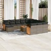 vidaXL Garden Sofa Set Gray - 2 of 4