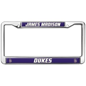 James Madison Dukes Logo Full Size Standard License Plate Metal Frame - 1 of 4