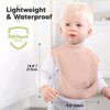 KeaBabies 3pk Presto Baby Bibs Waterproof with Food Catcher, Lightweight Toddler Bibs for Eating - 3 of 4