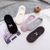 Anna-Kaci Women's 3-Pack Non-Slip Plush Fuzzy Slipper Socks with Fabric Bow and Grip Bottoms - 2 of 2
