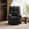 Coucheta 360° Swivel Recliner Chair with Rocker & Glider Motion, Chenille Sofa Chair with Padded Armrest - for Living Room, Bedroom & Nursery - 3 of 4