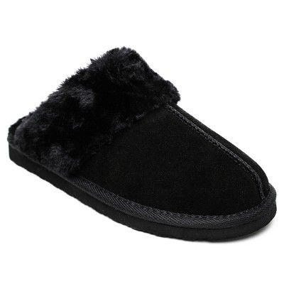 Minnetonka Women's Chesney Slide Slipper 40889, Black - 8 : Target