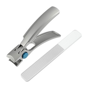 Unique Bargains Nail Clippers Nail Clipper Set for Nail Care Portable Stainless Steel Silver Tone 1 Set - 1 of 4