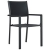 FAMIROSA Garden Chairs 2 pcs Black Plastic Rattan Look - 2 of 4