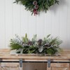 Nearly Natural 26-in Holiday Flocked Winter Christmas Artificial Arrangement Cutting Board Wall Décor or Table Arrangement - 4 of 4