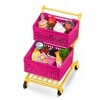 Our Generation Grocery Day Shopping Cart Pink & Yellow Accessory Set for 18" Dolls - image 4 of 4