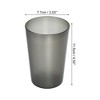 Unique Bargains Bathroom Toothbrush Cup PP Cup for Bathroom Kitchen 4.52''x3.03'' Gray Black 2pcs - 4 of 4