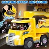 Skirfy 5 in 1 Construction Trucks with Light & Music, Excavator Toys for Kids, Push Cars - 4 of 4