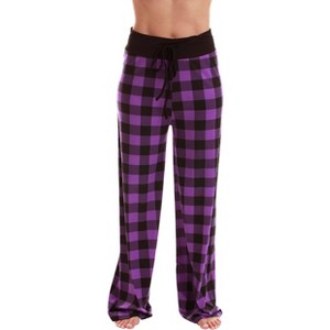 Just Love Womens Wide Leg Casual Comfy Flowy Loose Stretch - Palazzo Pajama Pants PJs - 1 of 3