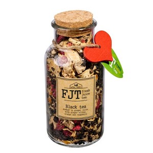 Fjt Black Tea With Ginger, Orange And Raspberry 100g - Tea Blend For Relaxation And Immune Support By Fresh Jolt Tea - 1 of 1