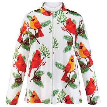 Collections Etc Cardinal Fleece Jacket