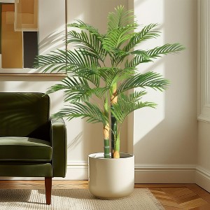 Golden Cane Palm Artificial Tree - 1 of 4