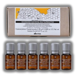Davines Naturaltech Nourishing Hair Royal Jelly Superactive (8ml x 6) - Nourishing & Hydrating Mineralizing Lotion for Dry Scalp - 1 of 2