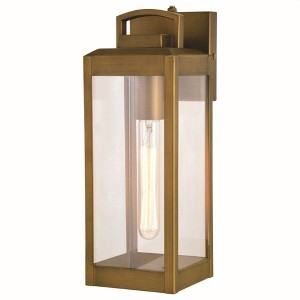 Vaxcel Kinzie 1 - Light Wall Light in  Vintage Brass - 1 of 4