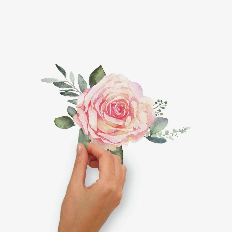 Roses Peel and Stick Giant Wall Decal Pink - RoomMates, 1 of 9