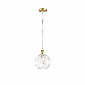 Athens Water Glass - 1 Light Cord Mini Pendant In Industrial Style-10 Inches Tall and 8 Inches Wide - 1 of 1
