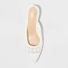 Women's Delilah Floral Embroidered Mule Heels - A New Day™ Off-White - image 3 of 4