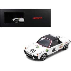 Porsche 914/6 #40 "Etablissements Sonauto" "24 Hours of Le Mans" (1970) with Acrylic Display Case 1/18 Model Car by Spark - 1 of 3