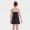 Girls' Knit Contrast Trim Dress - All In Motion™ - 2 of 3