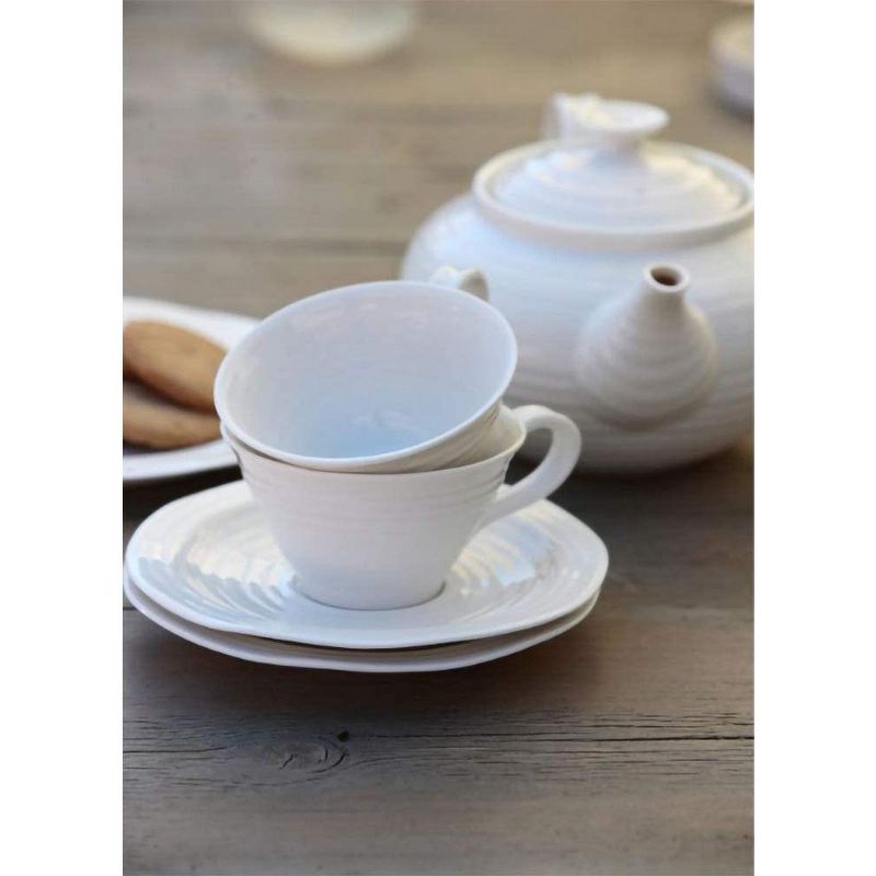 Portmeirion Sophie Conran 2 Pint Teapot - White,2 Pint, 3 of 6