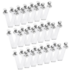 Unique Bargains Steel V Shaped Push Button Spring Lock Tent Pole Clips Kayak Paddle Snaps 20 Pcs - 1 of 3
