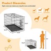 Zeus & Ruta Single-Door Metal Dog Cage with Secure Lock, Collapsible Design & Removable Cleaning Tray - 4 of 4