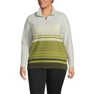 Lands' End Women's Anyweather Fleece Quarter Zip Pullover - 1 of 4