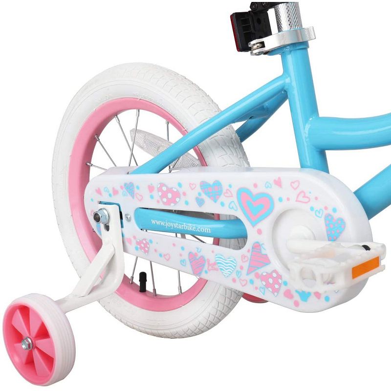 Joystar Angel Kids Toddler Training Balance Bike Bicycle with Training Wheels, Rubber Air Free Tires, and Coaster Brake, Ages 2 to 4, Blue, 3 of 6