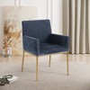 Meridian Furniture,Reeves Chenille Fabric Dining Chair, Set of 2 - 2 of 4