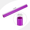 Unique Bargains Water Plumb DIY Crafts High Impact Rigid Round Pipes 8" Length ID 0.63" OD 0.79" Purple - 2 of 4
