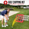 Golf Net 10x7FT with Chipping Net, Mat, Balls, Tees & Carry Bag for Backyard and indoor practice - 4 of 4