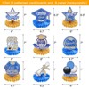 Unique Bargains Graduation Party Decorations Centerpieces Honeycombs Table Toppers Blue and Gold 9 Pcs - 2 of 4