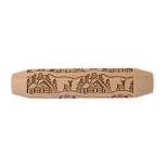 Nordic Ware Brown Woodland Cottage Embossing Rolling Pin