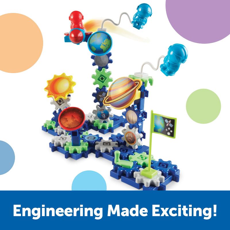 Learning Resources Gears! Gears! Gears! Space Explorers Building Set, Gears & Construction Toy, STEM Toys, Gears for Kids, 77 Pieces, Ages 4+, 3 of 8