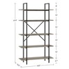 5 Tier Bookshelf, 67.9¡± Book Shelves for Living Room, Large Bookcase with 5 Open Bookshelves, Display Shelves for Home Office - 2 of 4