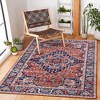 Vintage Boho Area Rug, Washable Print Distressed Rug Non Slip Low Pile Floor Carpet Indoor for Living Room Bedroom - 2 of 4