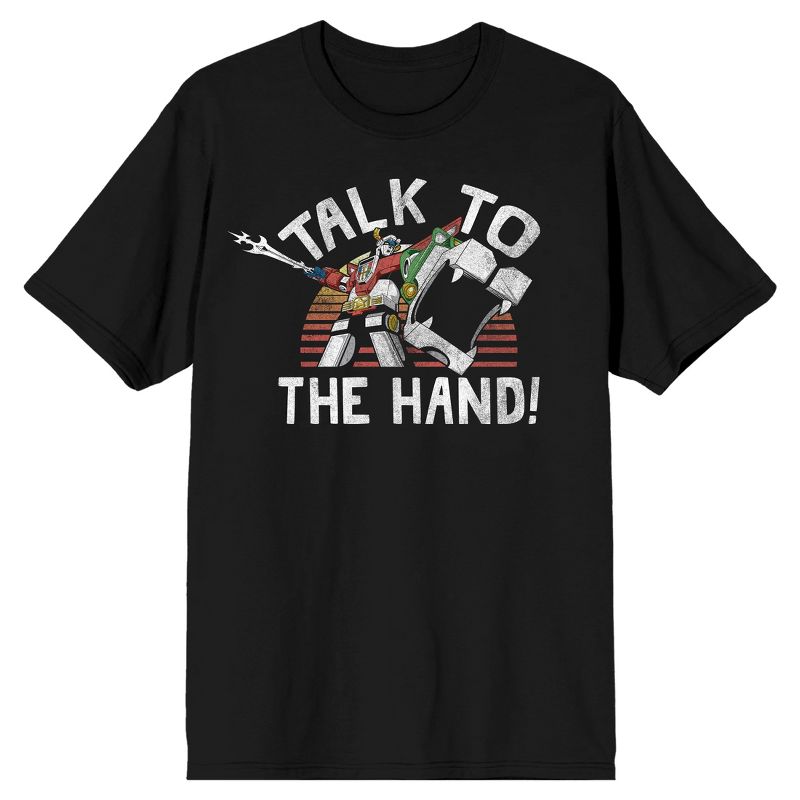 Voltron Talk to the Hand Men's Black T-shirt, 1 of 4
