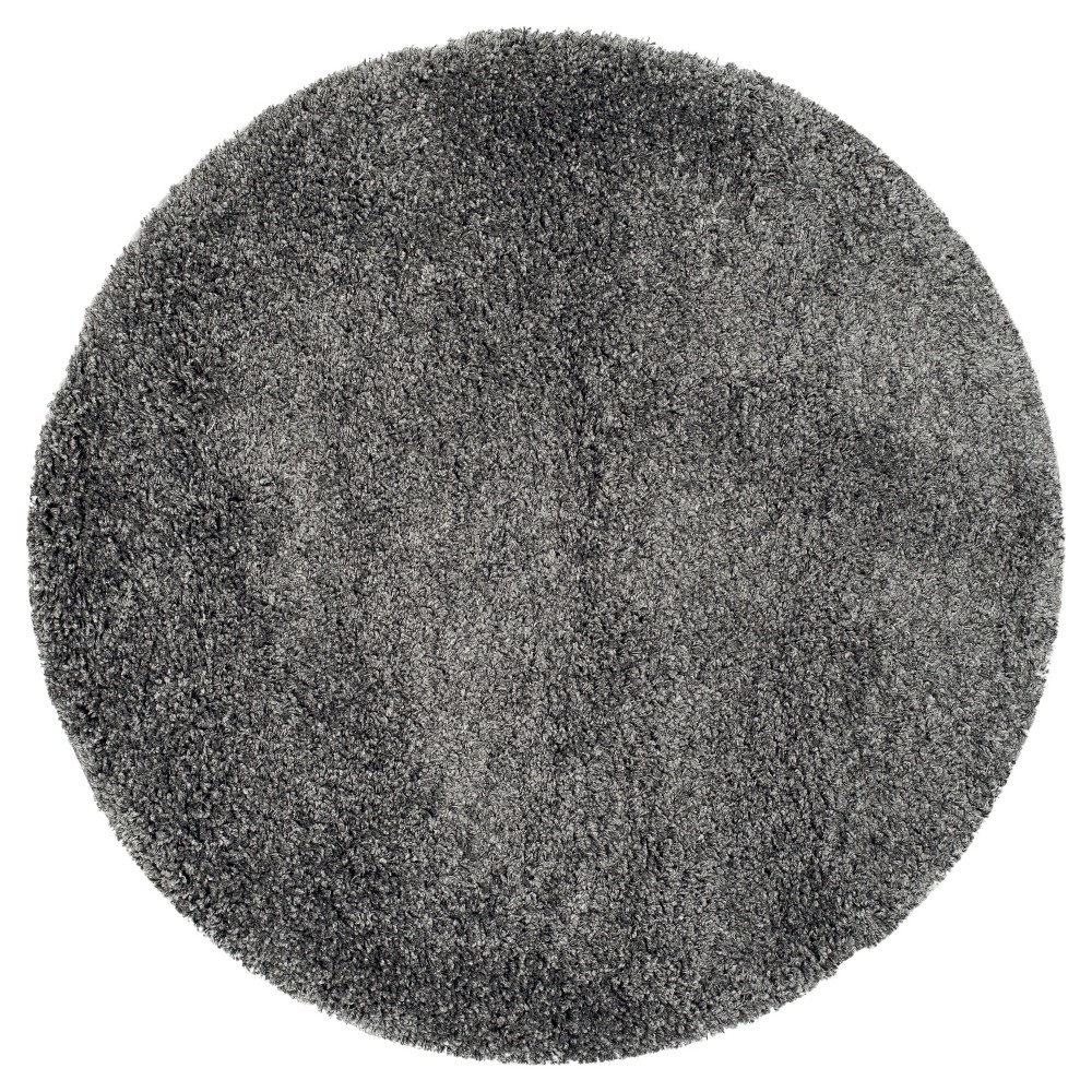 Quincy Rug - Dark Gray (4' Round) - Safavieh